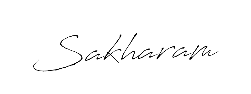 Design your own signature with our free online signature maker. With this signature software, you can create a handwritten (Antro_Vectra) signature for name Sakharam. Sakharam signature style 6 images and pictures png