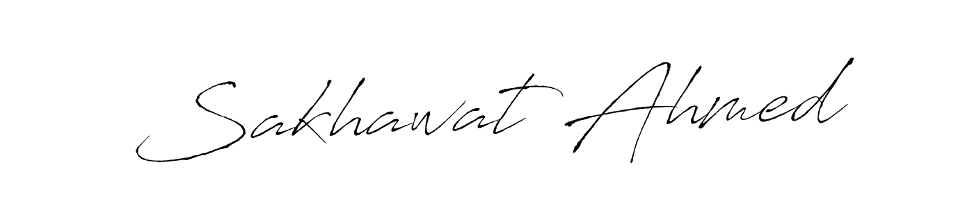 Use a signature maker to create a handwritten signature online. With this signature software, you can design (Antro_Vectra) your own signature for name Sakhawat Ahmed. Sakhawat Ahmed signature style 6 images and pictures png