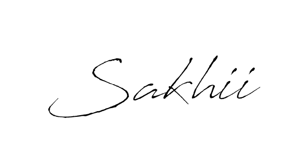 Also we have Sakhii name is the best signature style. Create professional handwritten signature collection using Antro_Vectra autograph style. Sakhii signature style 6 images and pictures png