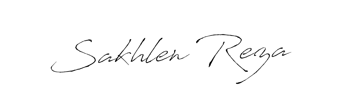 How to make Sakhlen Reza signature? Antro_Vectra is a professional autograph style. Create handwritten signature for Sakhlen Reza name. Sakhlen Reza signature style 6 images and pictures png