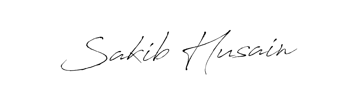 Use a signature maker to create a handwritten signature online. With this signature software, you can design (Antro_Vectra) your own signature for name Sakib Husain. Sakib Husain signature style 6 images and pictures png