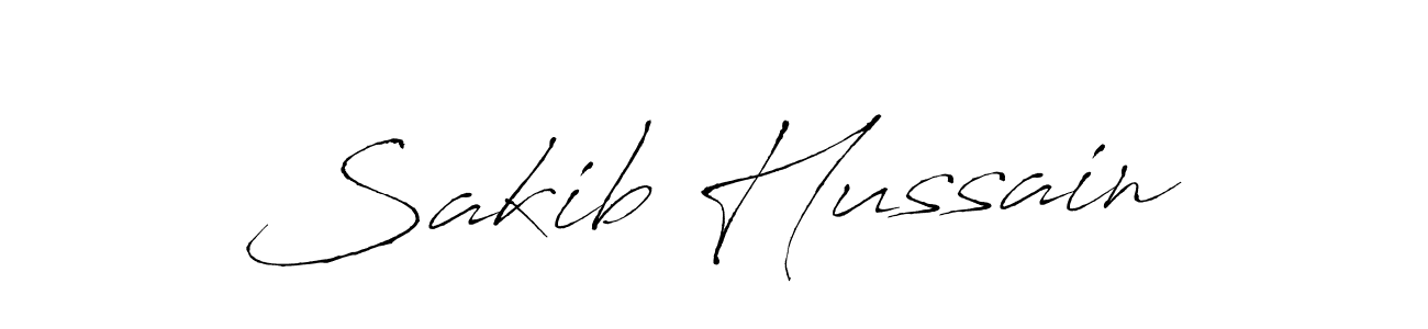 Make a beautiful signature design for name Sakib Hussain. With this signature (Antro_Vectra) style, you can create a handwritten signature for free. Sakib Hussain signature style 6 images and pictures png