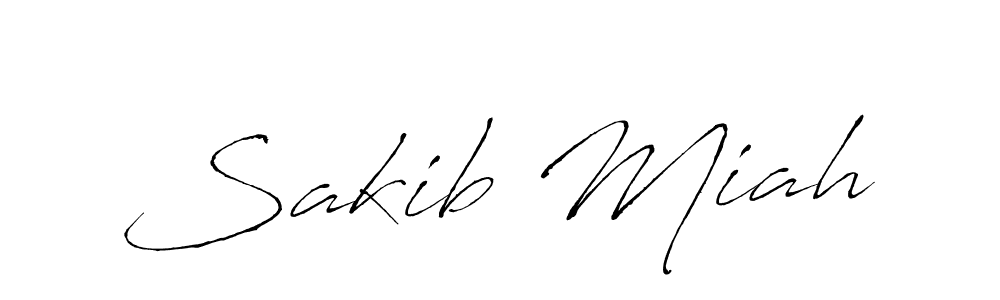 Design your own signature with our free online signature maker. With this signature software, you can create a handwritten (Antro_Vectra) signature for name Sakib Miah. Sakib Miah signature style 6 images and pictures png