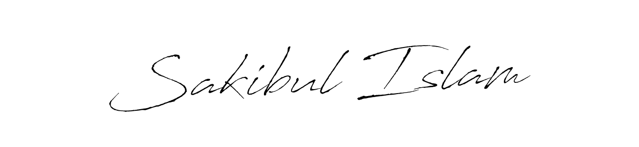 Design your own signature with our free online signature maker. With this signature software, you can create a handwritten (Antro_Vectra) signature for name Sakibul Islam. Sakibul Islam signature style 6 images and pictures png