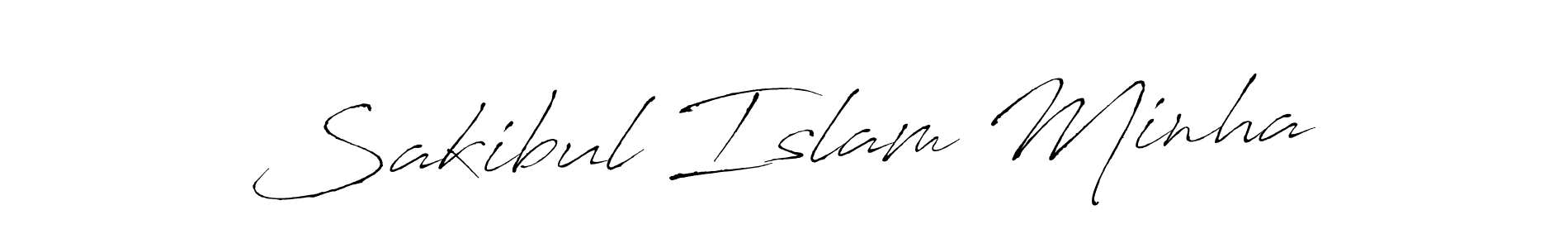 Use a signature maker to create a handwritten signature online. With this signature software, you can design (Antro_Vectra) your own signature for name Sakibul Islam Minha. Sakibul Islam Minha signature style 6 images and pictures png