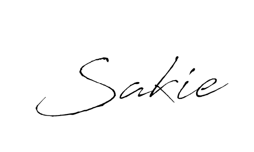 Design your own signature with our free online signature maker. With this signature software, you can create a handwritten (Antro_Vectra) signature for name Sakie. Sakie signature style 6 images and pictures png