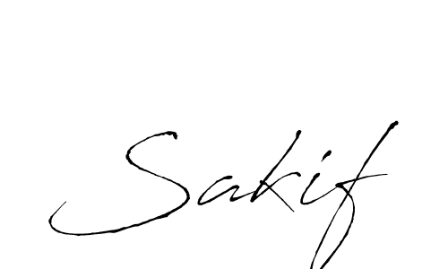 Design your own signature with our free online signature maker. With this signature software, you can create a handwritten (Antro_Vectra) signature for name Sakif. Sakif signature style 6 images and pictures png