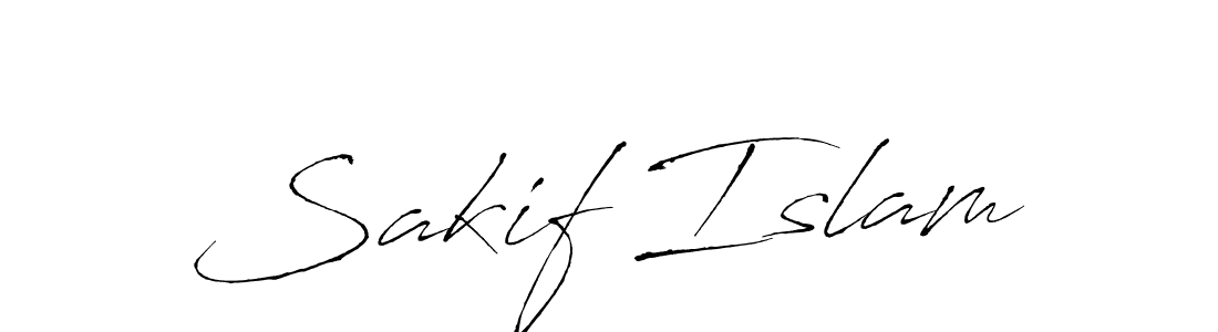 Design your own signature with our free online signature maker. With this signature software, you can create a handwritten (Antro_Vectra) signature for name Sakif Islam. Sakif Islam signature style 6 images and pictures png