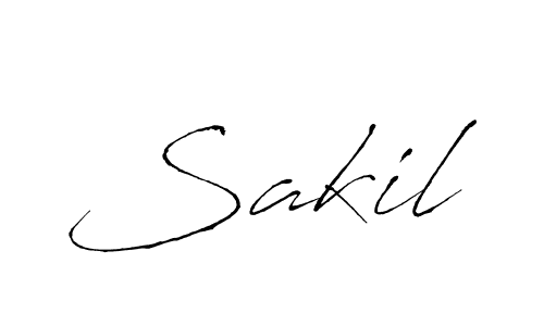 Design your own signature with our free online signature maker. With this signature software, you can create a handwritten (Antro_Vectra) signature for name Sakil. Sakil signature style 6 images and pictures png