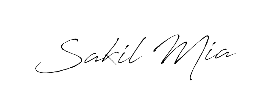 if you are searching for the best signature style for your name Sakil Mia. so please give up your signature search. here we have designed multiple signature styles  using Antro_Vectra. Sakil Mia signature style 6 images and pictures png