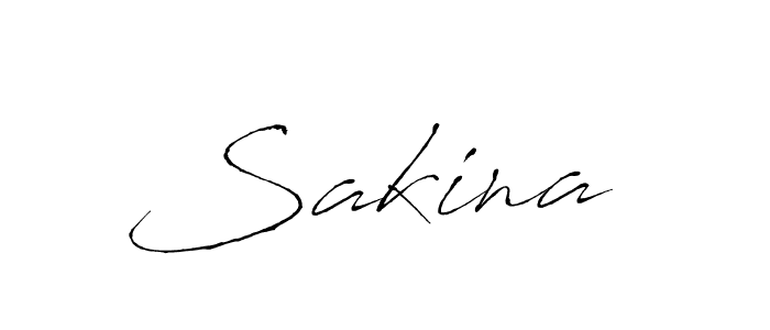 Make a beautiful signature design for name Sakina . With this signature (Antro_Vectra) style, you can create a handwritten signature for free. Sakina  signature style 6 images and pictures png