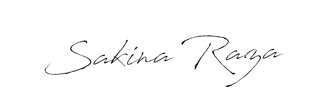 Create a beautiful signature design for name Sakina Raza. With this signature (Antro_Vectra) fonts, you can make a handwritten signature for free. Sakina Raza signature style 6 images and pictures png