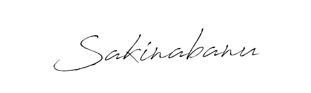 Design your own signature with our free online signature maker. With this signature software, you can create a handwritten (Antro_Vectra) signature for name Sakinabanu. Sakinabanu signature style 6 images and pictures png