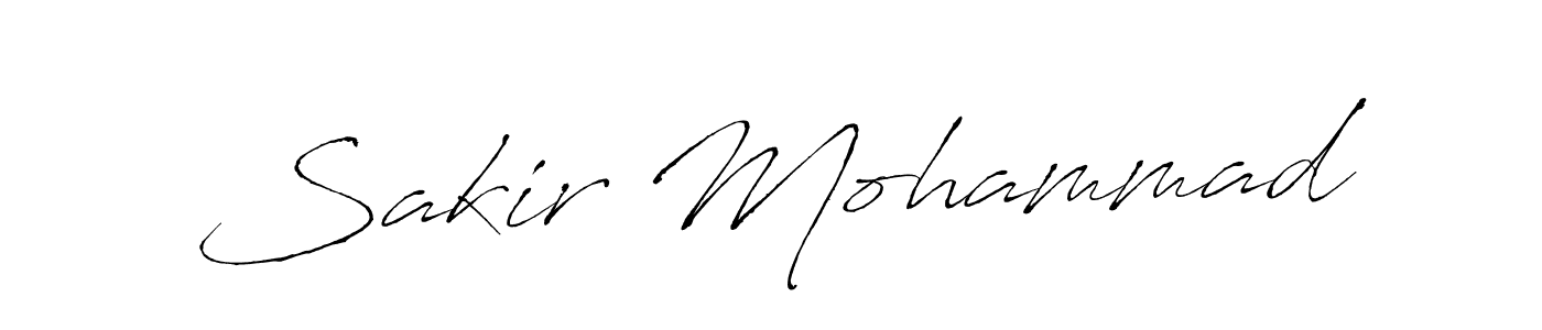 Make a beautiful signature design for name Sakir Mohammad. With this signature (Antro_Vectra) style, you can create a handwritten signature for free. Sakir Mohammad signature style 6 images and pictures png