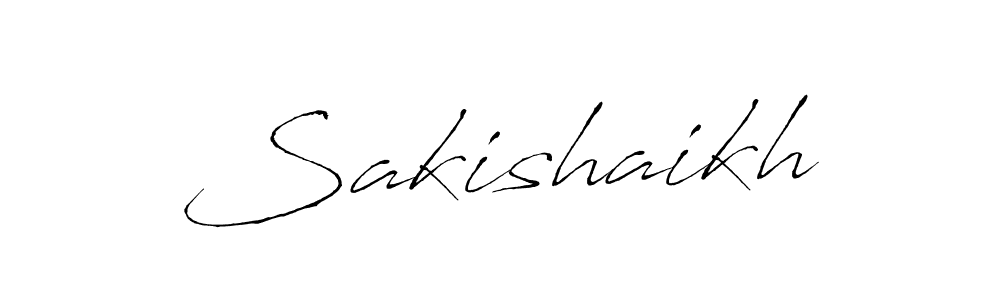 if you are searching for the best signature style for your name Sakishaikh. so please give up your signature search. here we have designed multiple signature styles  using Antro_Vectra. Sakishaikh signature style 6 images and pictures png