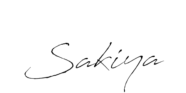 Use a signature maker to create a handwritten signature online. With this signature software, you can design (Antro_Vectra) your own signature for name Sakiya. Sakiya signature style 6 images and pictures png