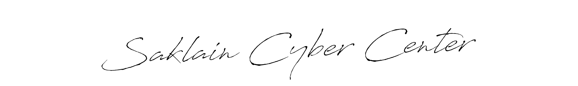 Also You can easily find your signature by using the search form. We will create Saklain Cyber Center name handwritten signature images for you free of cost using Antro_Vectra sign style. Saklain Cyber Center signature style 6 images and pictures png