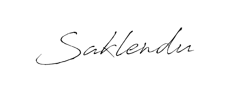 Also we have Saklendu name is the best signature style. Create professional handwritten signature collection using Antro_Vectra autograph style. Saklendu signature style 6 images and pictures png