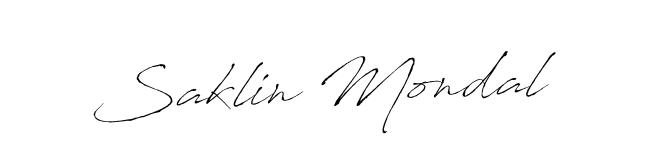 Also You can easily find your signature by using the search form. We will create Saklin Mondal name handwritten signature images for you free of cost using Antro_Vectra sign style. Saklin Mondal signature style 6 images and pictures png