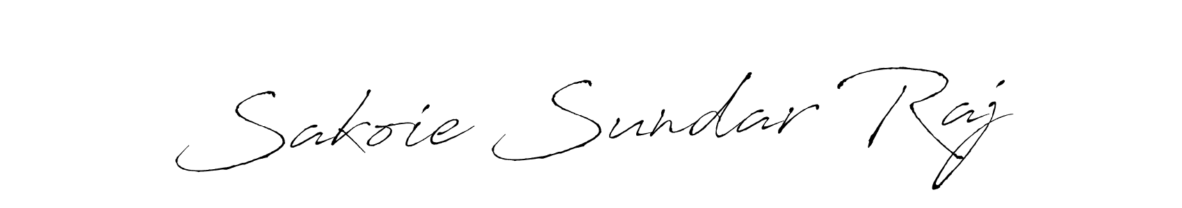 The best way (Antro_Vectra) to make a short signature is to pick only two or three words in your name. The name Sakoie Sundar Raj include a total of six letters. For converting this name. Sakoie Sundar Raj signature style 6 images and pictures png