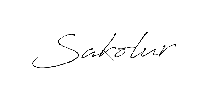 Sakolur stylish signature style. Best Handwritten Sign (Antro_Vectra) for my name. Handwritten Signature Collection Ideas for my name Sakolur. Sakolur signature style 6 images and pictures png