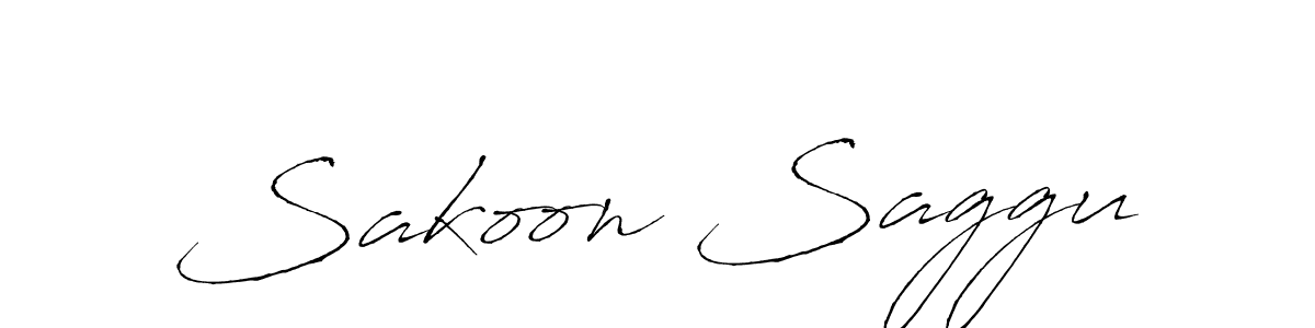 The best way (Antro_Vectra) to make a short signature is to pick only two or three words in your name. The name Sakoon Saggu include a total of six letters. For converting this name. Sakoon Saggu signature style 6 images and pictures png