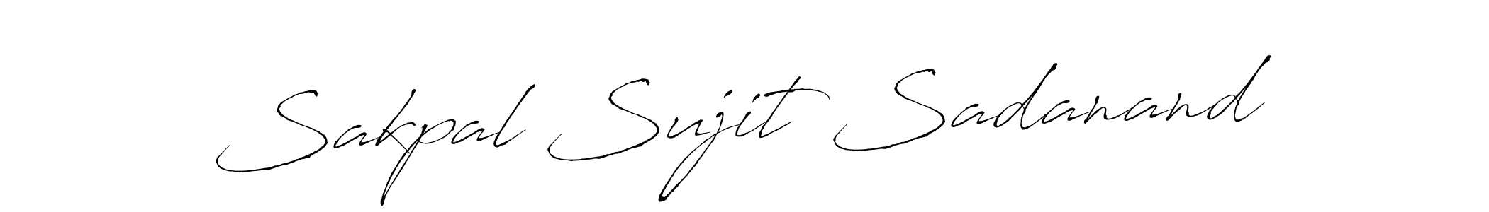 You should practise on your own different ways (Antro_Vectra) to write your name (Sakpal Sujit Sadanand) in signature. don't let someone else do it for you. Sakpal Sujit Sadanand signature style 6 images and pictures png