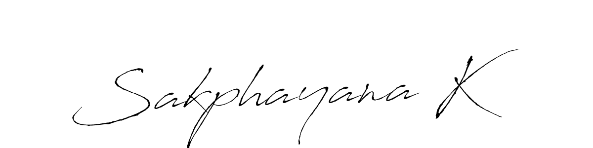 How to make Sakphayana K signature? Antro_Vectra is a professional autograph style. Create handwritten signature for Sakphayana K name. Sakphayana K signature style 6 images and pictures png