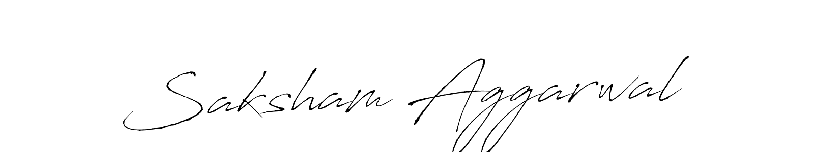 How to make Saksham Aggarwal signature? Antro_Vectra is a professional autograph style. Create handwritten signature for Saksham Aggarwal name. Saksham Aggarwal signature style 6 images and pictures png