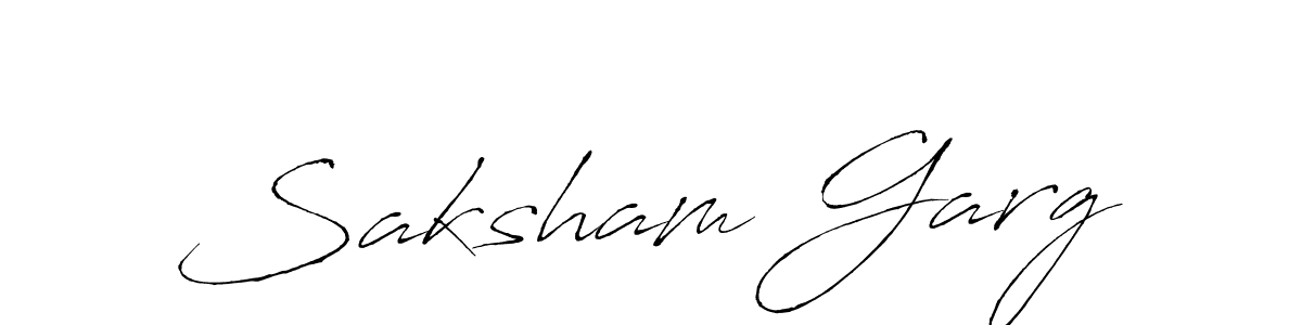 Antro_Vectra is a professional signature style that is perfect for those who want to add a touch of class to their signature. It is also a great choice for those who want to make their signature more unique. Get Saksham Garg name to fancy signature for free. Saksham Garg signature style 6 images and pictures png
