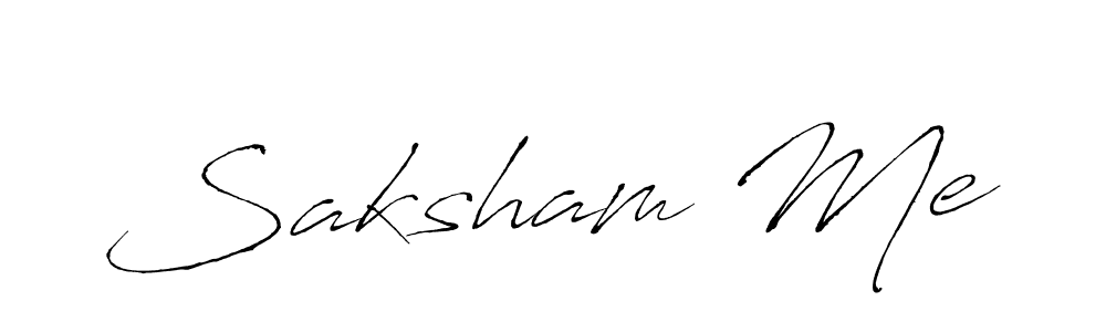 Design your own signature with our free online signature maker. With this signature software, you can create a handwritten (Antro_Vectra) signature for name Saksham Me. Saksham Me signature style 6 images and pictures png