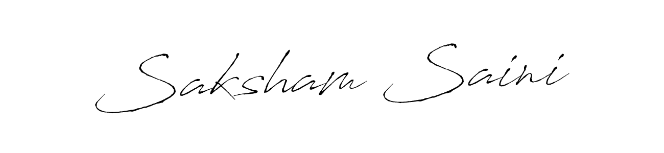 It looks lik you need a new signature style for name Saksham Saini. Design unique handwritten (Antro_Vectra) signature with our free signature maker in just a few clicks. Saksham Saini signature style 6 images and pictures png