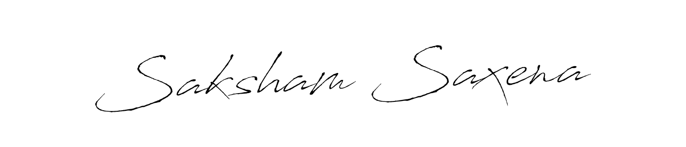 Saksham Saxena stylish signature style. Best Handwritten Sign (Antro_Vectra) for my name. Handwritten Signature Collection Ideas for my name Saksham Saxena. Saksham Saxena signature style 6 images and pictures png