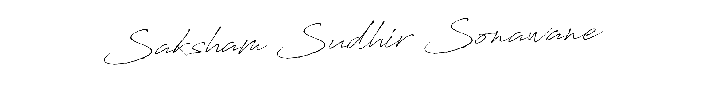 if you are searching for the best signature style for your name Saksham Sudhir Sonawane. so please give up your signature search. here we have designed multiple signature styles  using Antro_Vectra. Saksham Sudhir Sonawane signature style 6 images and pictures png