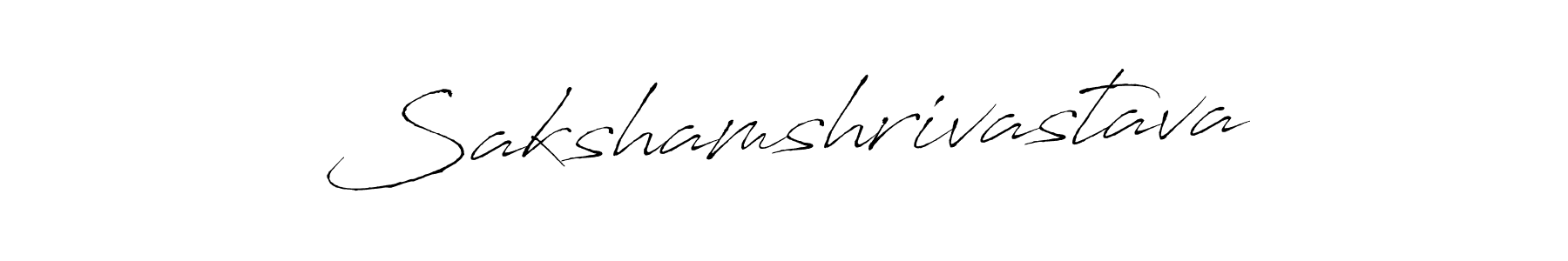 Make a beautiful signature design for name Sakshamshrivastava. With this signature (Antro_Vectra) style, you can create a handwritten signature for free. Sakshamshrivastava signature style 6 images and pictures png