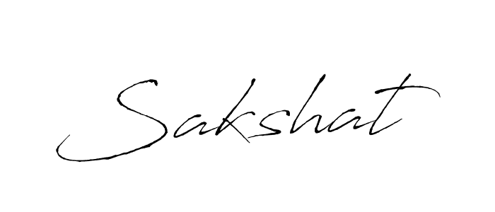 Design your own signature with our free online signature maker. With this signature software, you can create a handwritten (Antro_Vectra) signature for name Sakshat. Sakshat signature style 6 images and pictures png