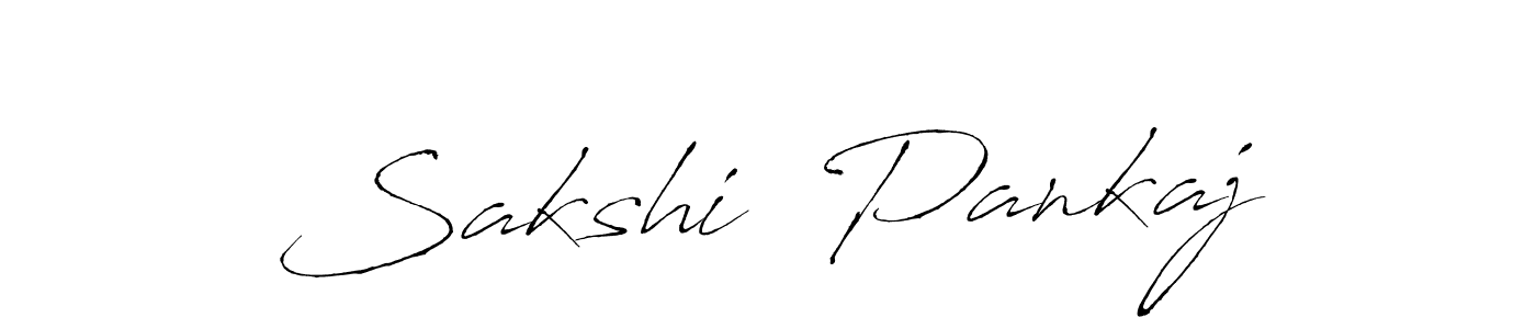 This is the best signature style for the Sakshi  Pankaj name. Also you like these signature font (Antro_Vectra). Mix name signature. Sakshi  Pankaj signature style 6 images and pictures png