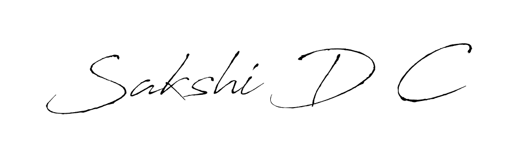 Also we have Sakshi D C name is the best signature style. Create professional handwritten signature collection using Antro_Vectra autograph style. Sakshi D C signature style 6 images and pictures png