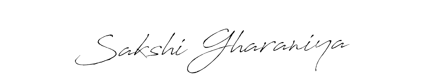 The best way (Antro_Vectra) to make a short signature is to pick only two or three words in your name. The name Sakshi Gharaniya include a total of six letters. For converting this name. Sakshi Gharaniya signature style 6 images and pictures png