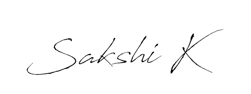 You should practise on your own different ways (Antro_Vectra) to write your name (Sakshi K) in signature. don't let someone else do it for you. Sakshi K signature style 6 images and pictures png