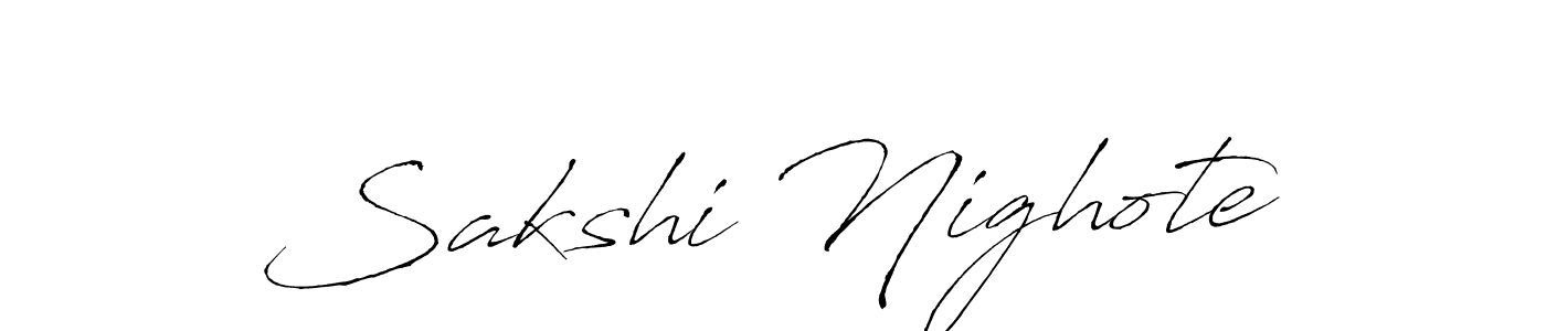 Antro_Vectra is a professional signature style that is perfect for those who want to add a touch of class to their signature. It is also a great choice for those who want to make their signature more unique. Get Sakshi Nighote name to fancy signature for free. Sakshi Nighote signature style 6 images and pictures png