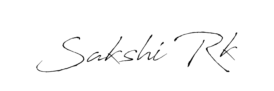 How to make Sakshi Rk name signature. Use Antro_Vectra style for creating short signs online. This is the latest handwritten sign. Sakshi Rk signature style 6 images and pictures png