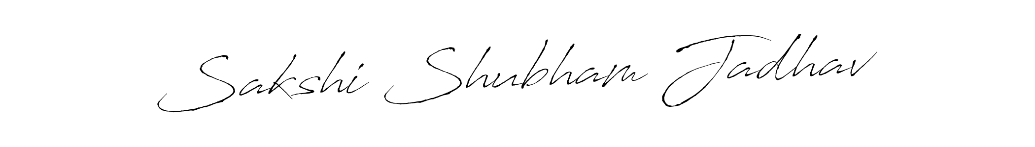 Antro_Vectra is a professional signature style that is perfect for those who want to add a touch of class to their signature. It is also a great choice for those who want to make their signature more unique. Get Sakshi Shubham Jadhav name to fancy signature for free. Sakshi Shubham Jadhav signature style 6 images and pictures png