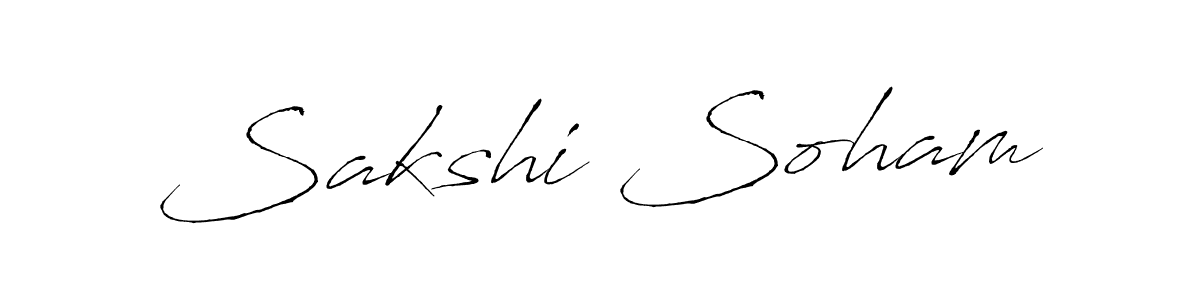 It looks lik you need a new signature style for name Sakshi Soham. Design unique handwritten (Antro_Vectra) signature with our free signature maker in just a few clicks. Sakshi Soham signature style 6 images and pictures png