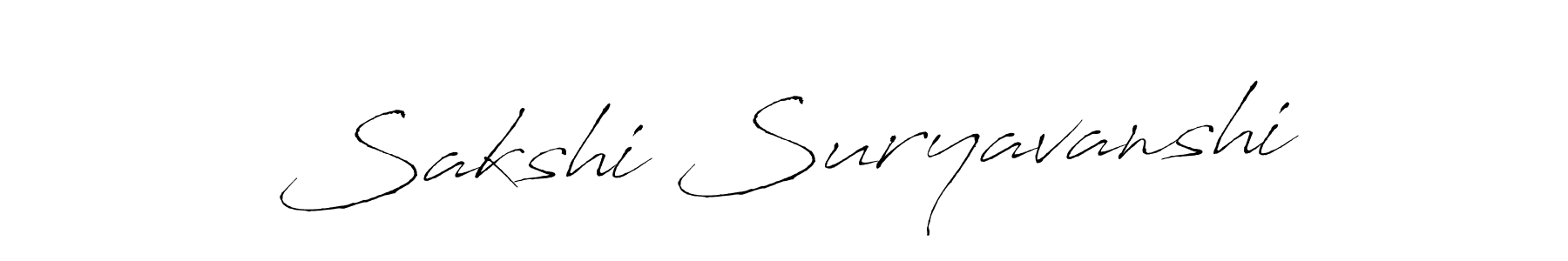 The best way (Antro_Vectra) to make a short signature is to pick only two or three words in your name. The name Sakshi Suryavanshi include a total of six letters. For converting this name. Sakshi Suryavanshi signature style 6 images and pictures png