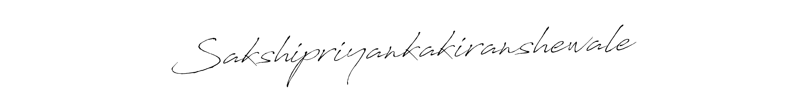 Make a short Sakshipriyankakiranshewale signature style. Manage your documents anywhere anytime using Antro_Vectra. Create and add eSignatures, submit forms, share and send files easily. Sakshipriyankakiranshewale signature style 6 images and pictures png