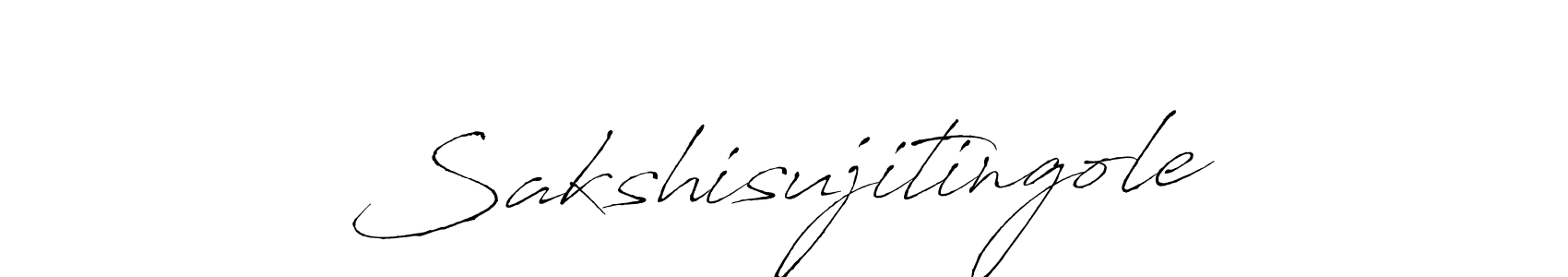 You should practise on your own different ways (Antro_Vectra) to write your name (Sakshisujitingole) in signature. don't let someone else do it for you. Sakshisujitingole signature style 6 images and pictures png