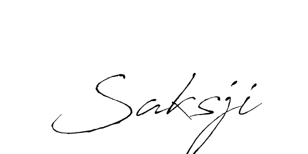 Use a signature maker to create a handwritten signature online. With this signature software, you can design (Antro_Vectra) your own signature for name Saksji. Saksji signature style 6 images and pictures png