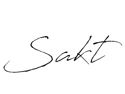 Use a signature maker to create a handwritten signature online. With this signature software, you can design (Antro_Vectra) your own signature for name Sakt. Sakt signature style 6 images and pictures png