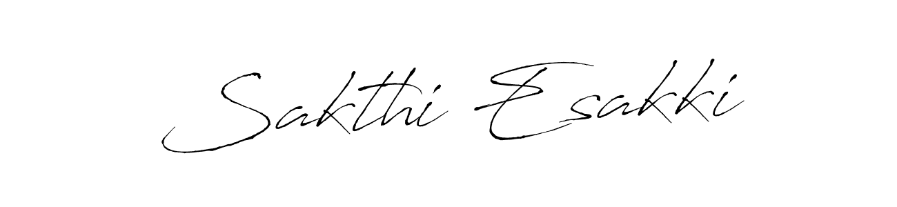 Antro_Vectra is a professional signature style that is perfect for those who want to add a touch of class to their signature. It is also a great choice for those who want to make their signature more unique. Get Sakthi Esakki name to fancy signature for free. Sakthi Esakki signature style 6 images and pictures png